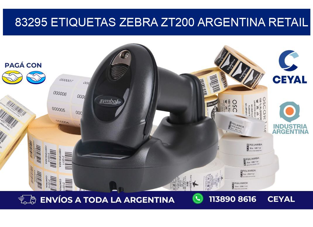 83295 etiquetas zebra zt200 argentina RETAIL