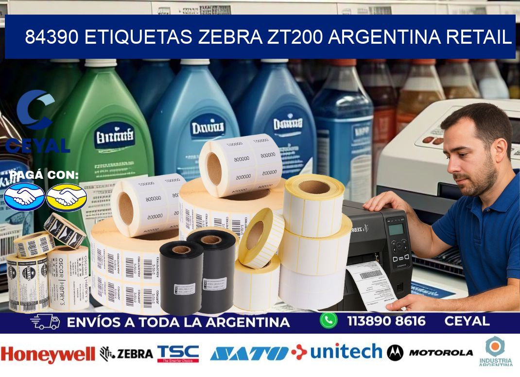 84390 etiquetas zebra zt200 argentina RETAIL