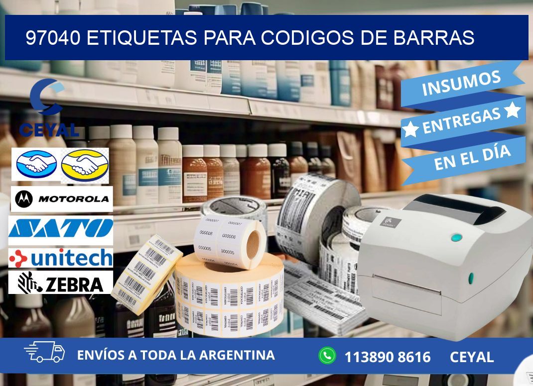 97040 ETIQUETAS PARA CODIGOS DE BARRAS