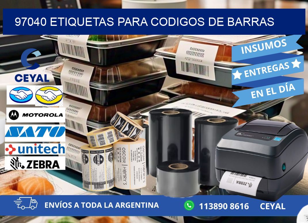 97040 ETIQUETAS PARA CODIGOS DE BARRAS