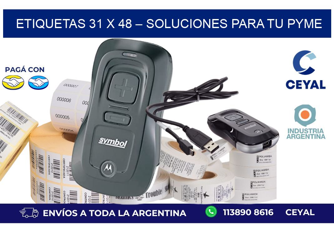 Etiquetas 31 x 48 – Soluciones para tu Pyme