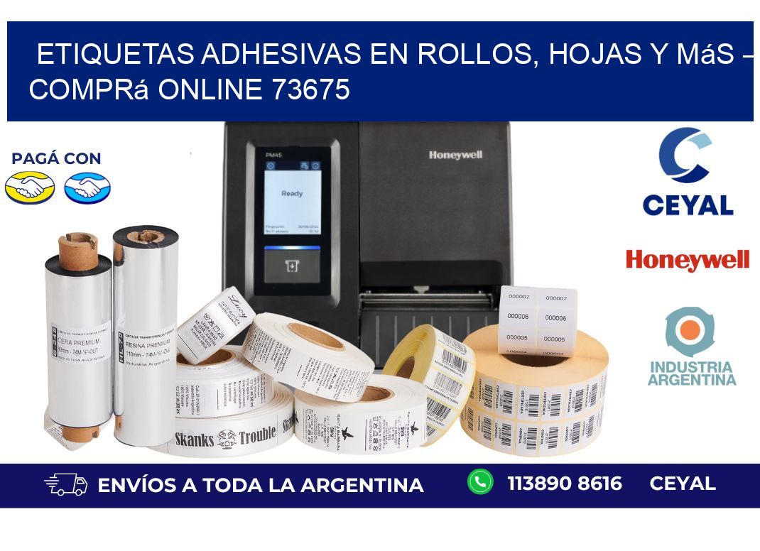 Etiquetas Adhesivas en Rollos, Hojas y Más – Comprá Online 73675