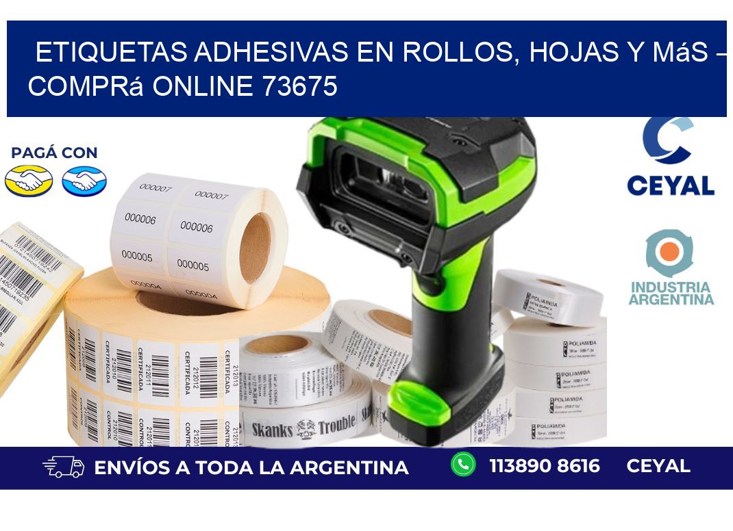 Etiquetas Adhesivas en Rollos, Hojas y Más – Comprá Online 73675