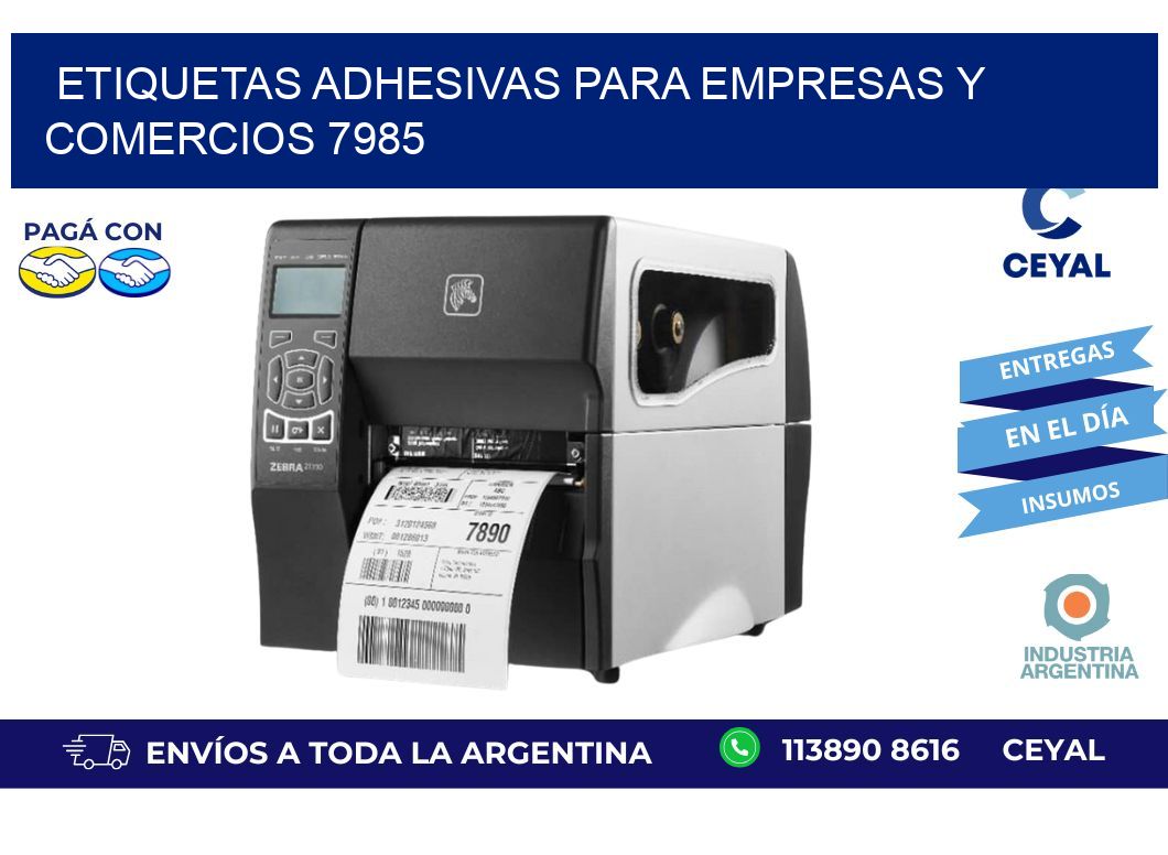 Etiquetas Adhesivas para Empresas y Comercios 7985