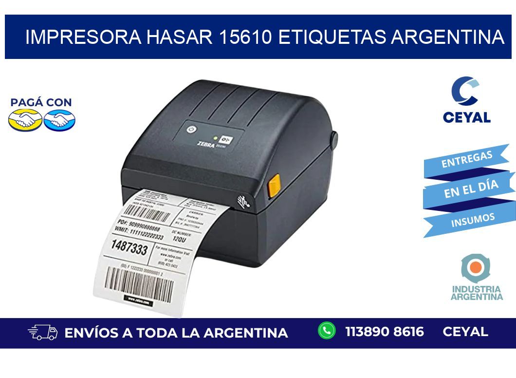 Impresora hasar 15610 etiquetas argentina