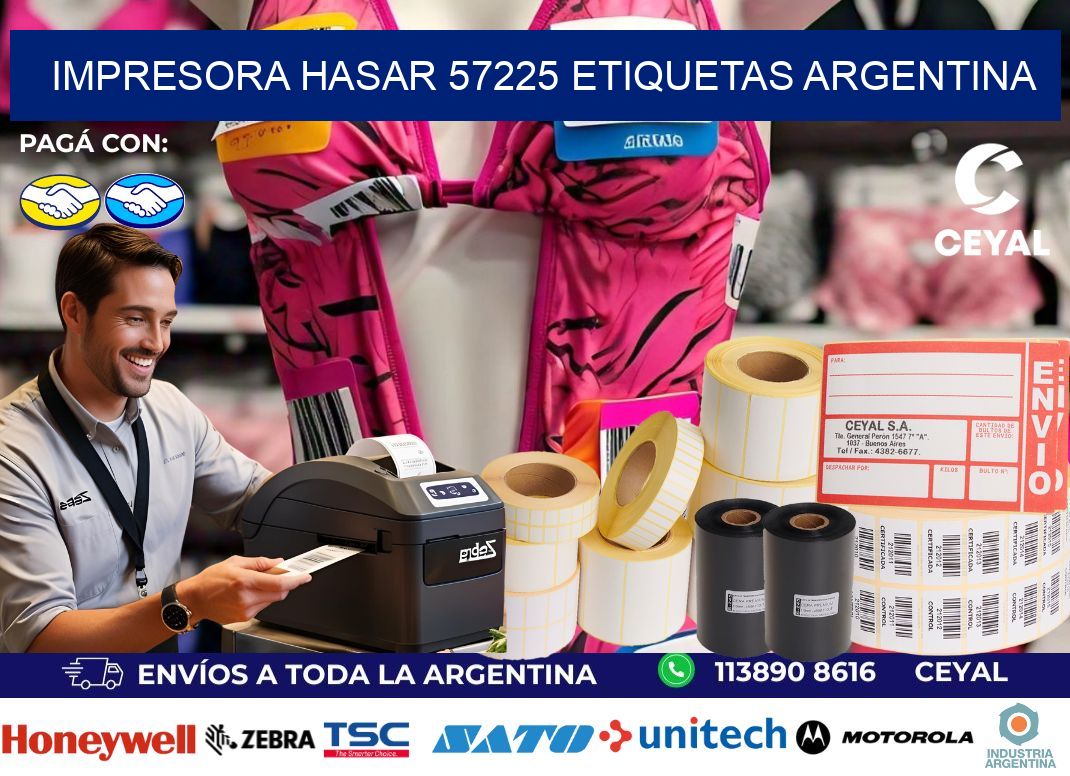 Impresora hasar 57225 etiquetas argentina