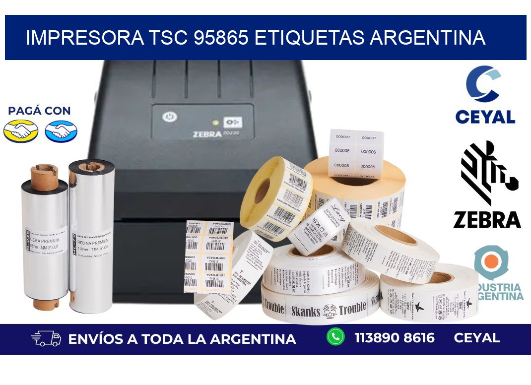 Impresora tsc 95865 etiquetas argentina