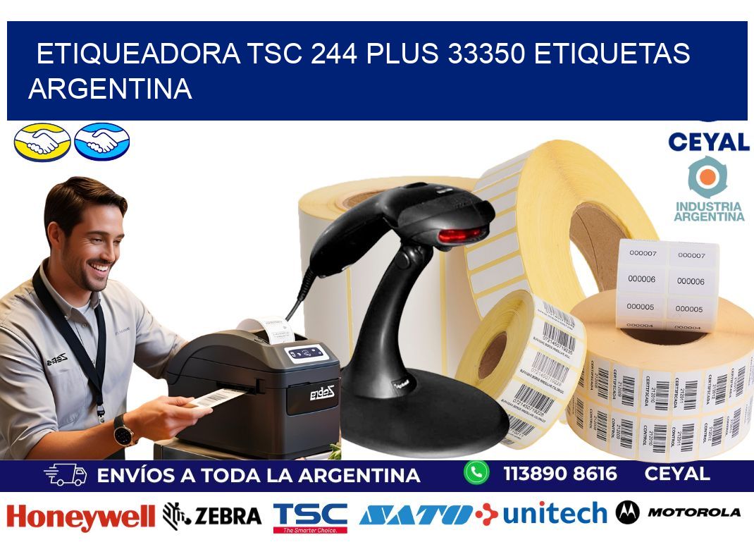 etiqueadora tsc 244 plus 33350 etiquetas argentina