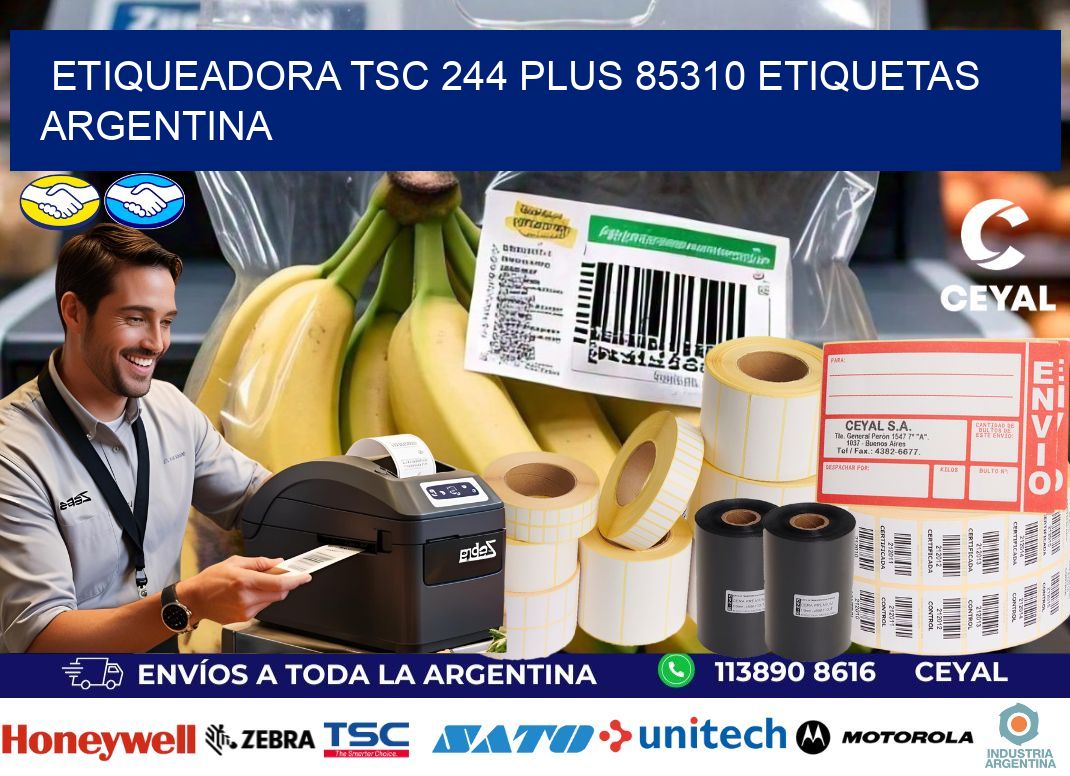 etiqueadora tsc 244 plus 85310 etiquetas argentina