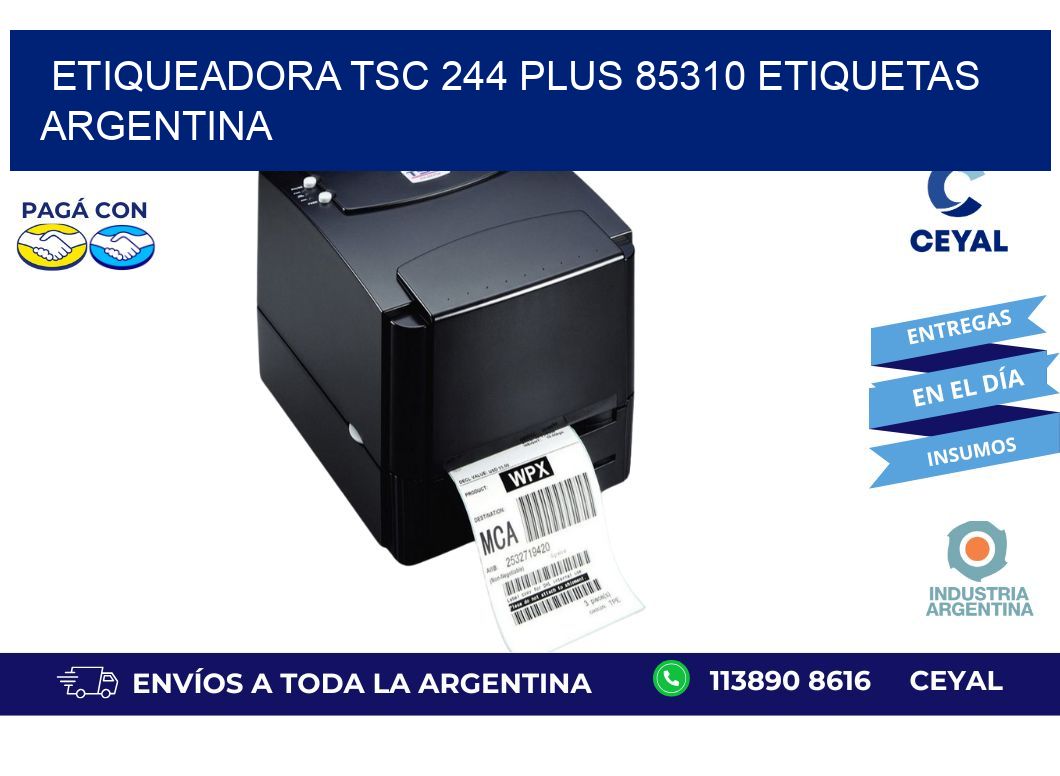 etiqueadora tsc 244 plus 85310 etiquetas argentina