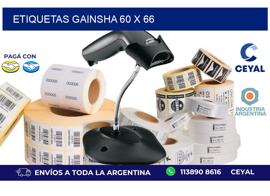 etiquetas gainsha 60 x 66