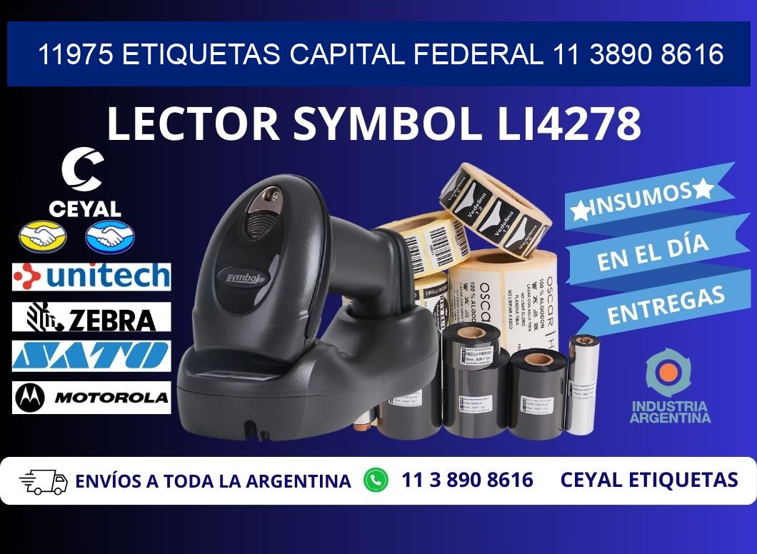 11975 ETIQUETAS CAPITAL FEDERAL 11 3890 8616