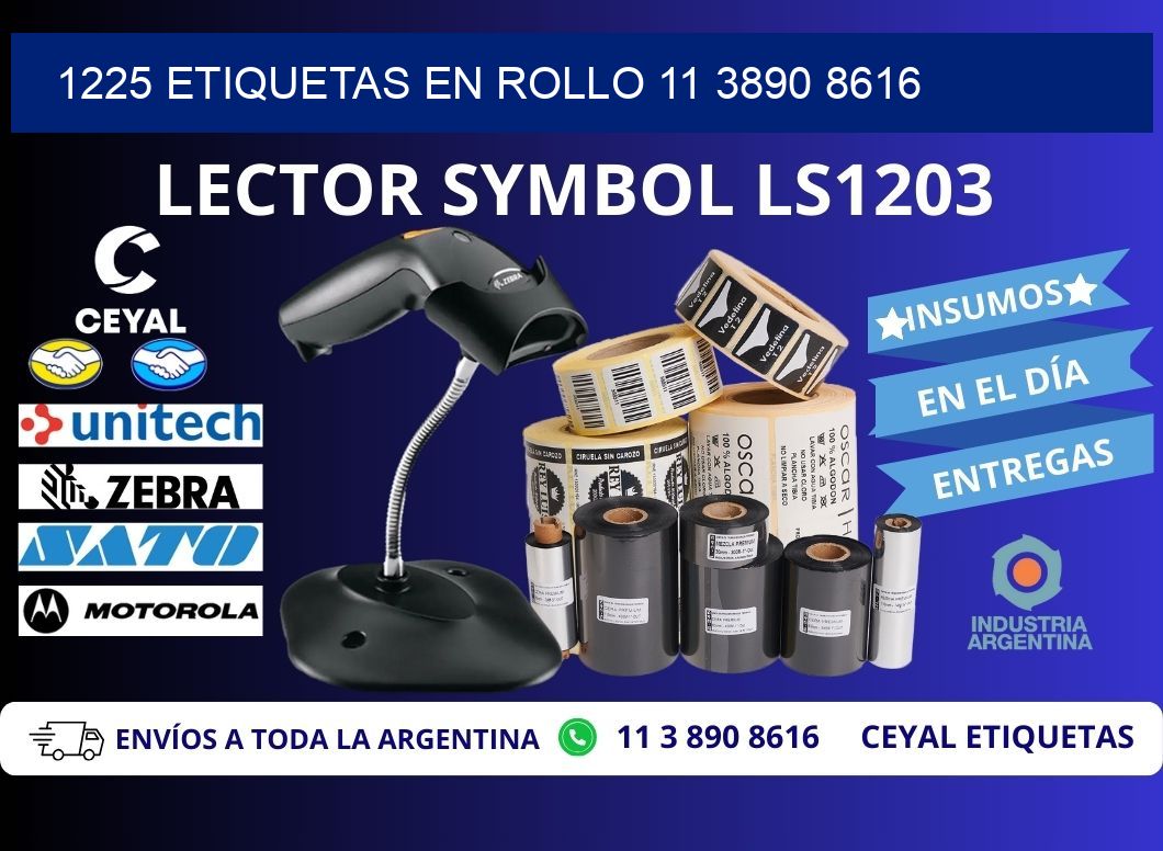 1225 ETIQUETAS EN ROLLO 11 3890 8616