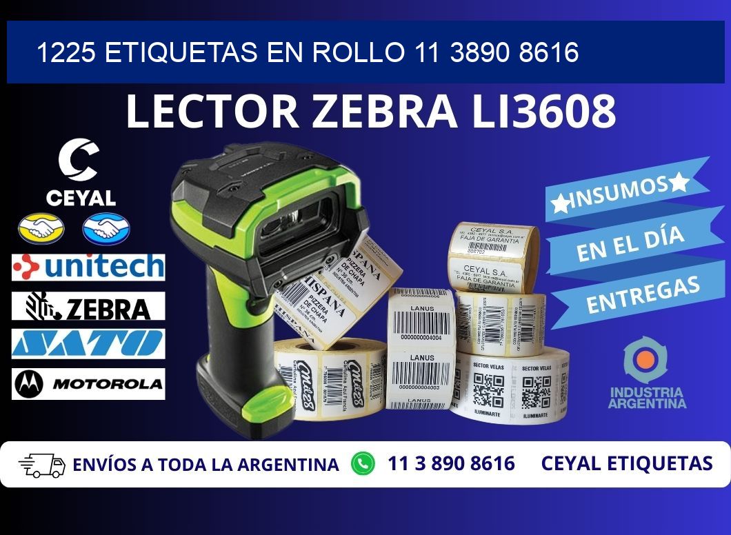 1225 ETIQUETAS EN ROLLO 11 3890 8616