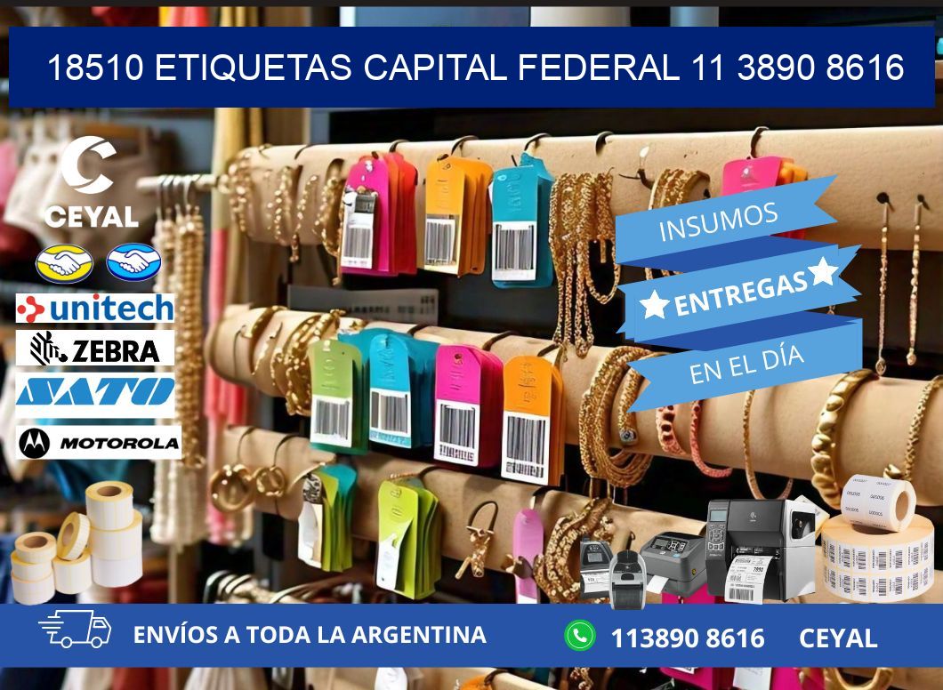 18510 ETIQUETAS CAPITAL FEDERAL 11 3890 8616