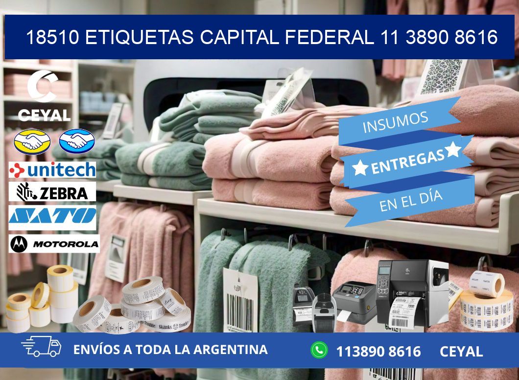 18510 ETIQUETAS CAPITAL FEDERAL 11 3890 8616