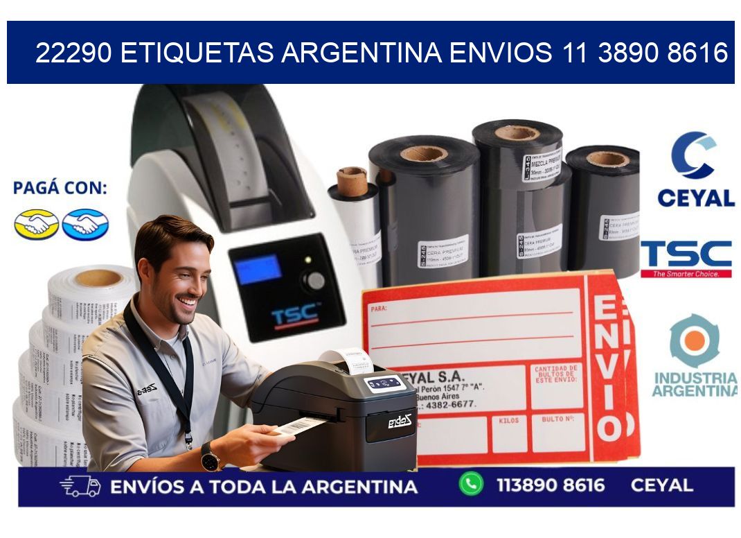 22290 ETIQUETAS ARGENTINA ENVIOS 11 3890 8616