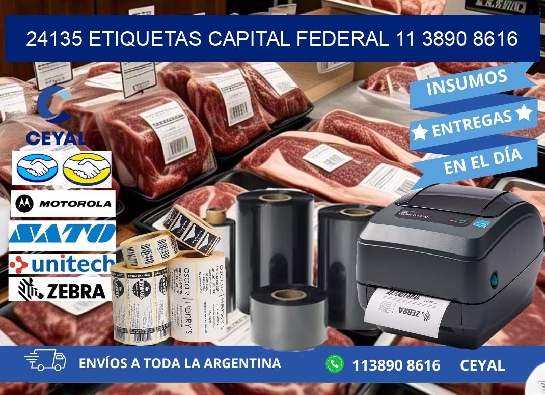 24135 ETIQUETAS CAPITAL FEDERAL 11 3890 8616