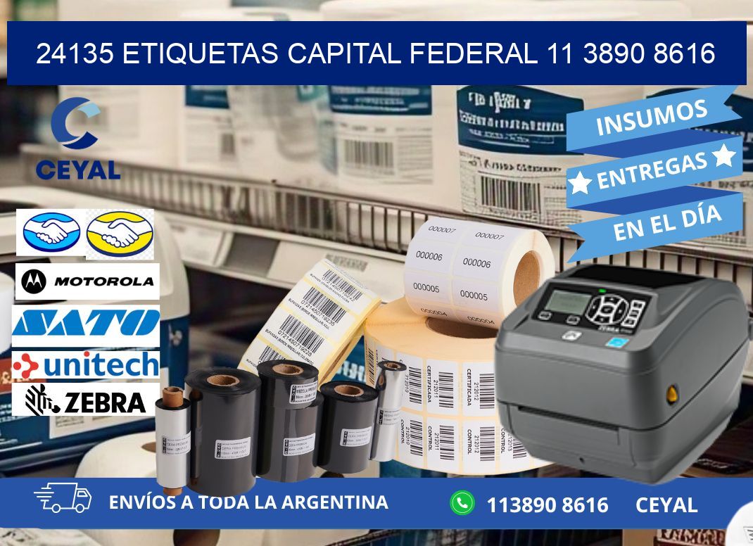 24135 ETIQUETAS CAPITAL FEDERAL 11 3890 8616