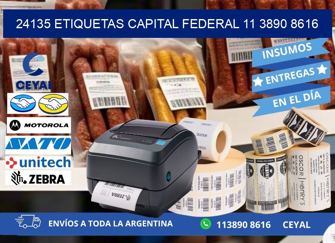 24135 ETIQUETAS CAPITAL FEDERAL 11 3890 8616
