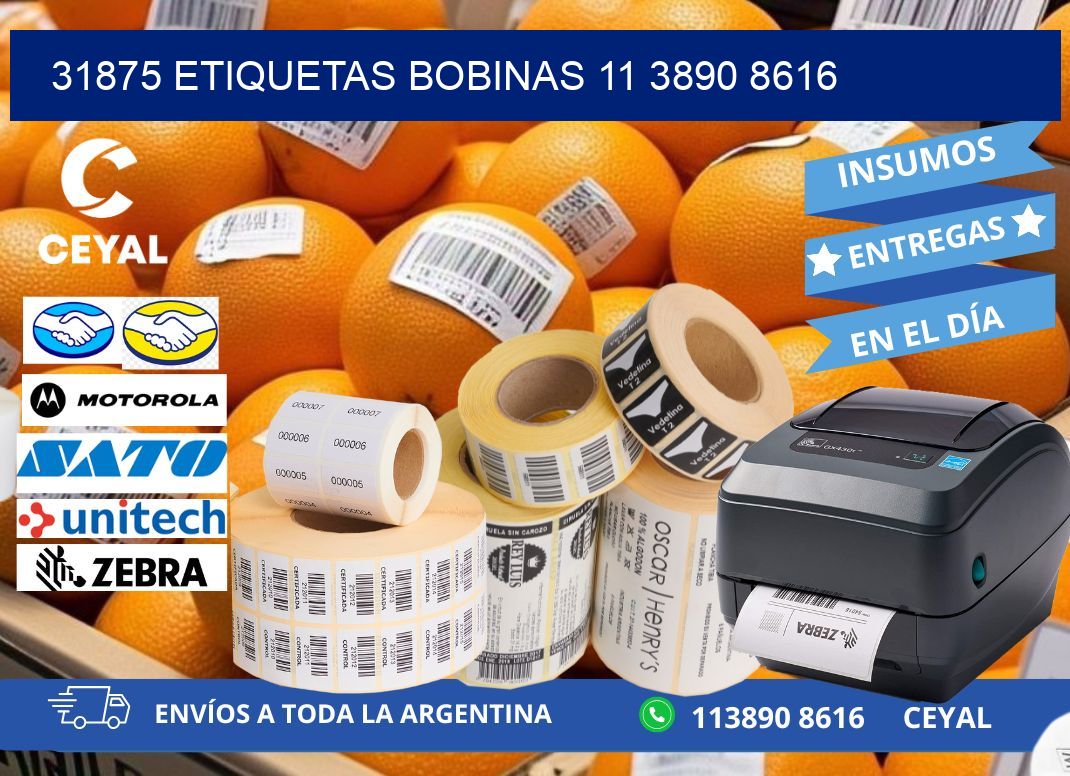 31875 ETIQUETAS BOBINAS 11 3890 8616