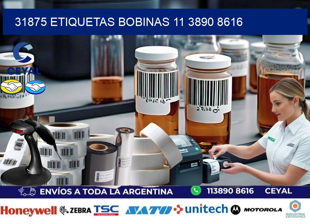 31875 ETIQUETAS BOBINAS 11 3890 8616