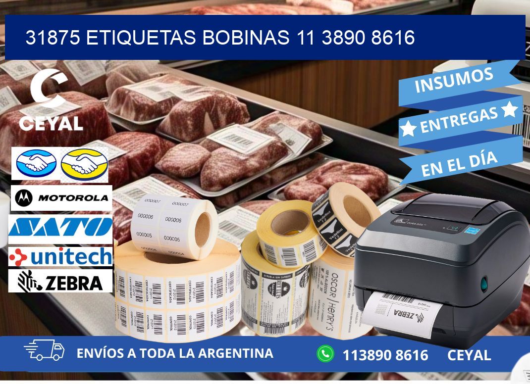 31875 ETIQUETAS BOBINAS 11 3890 8616