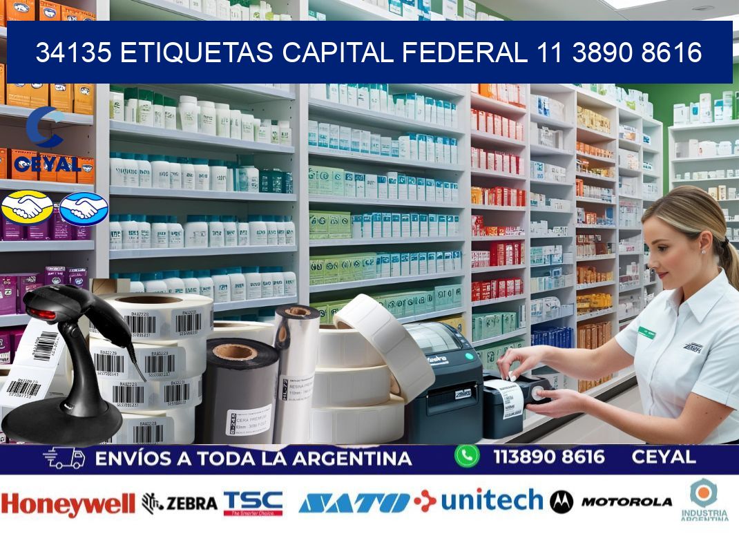 34135 ETIQUETAS CAPITAL FEDERAL 11 3890 8616