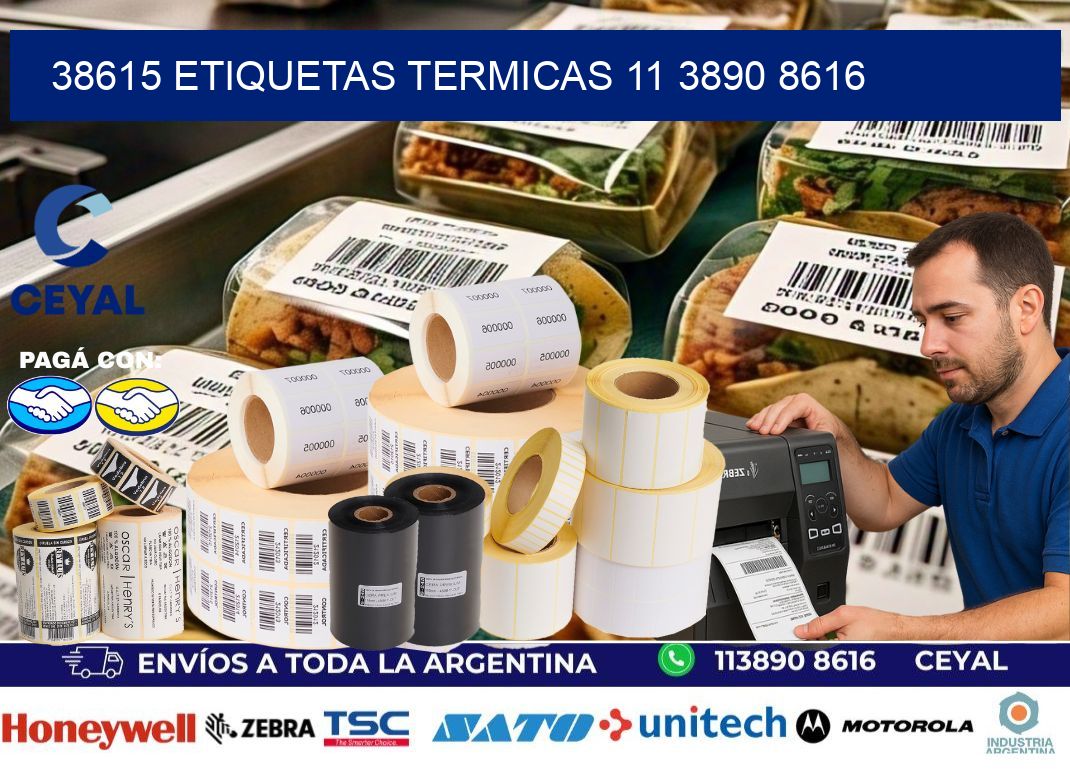 38615 ETIQUETAS TERMICAS 11 3890 8616