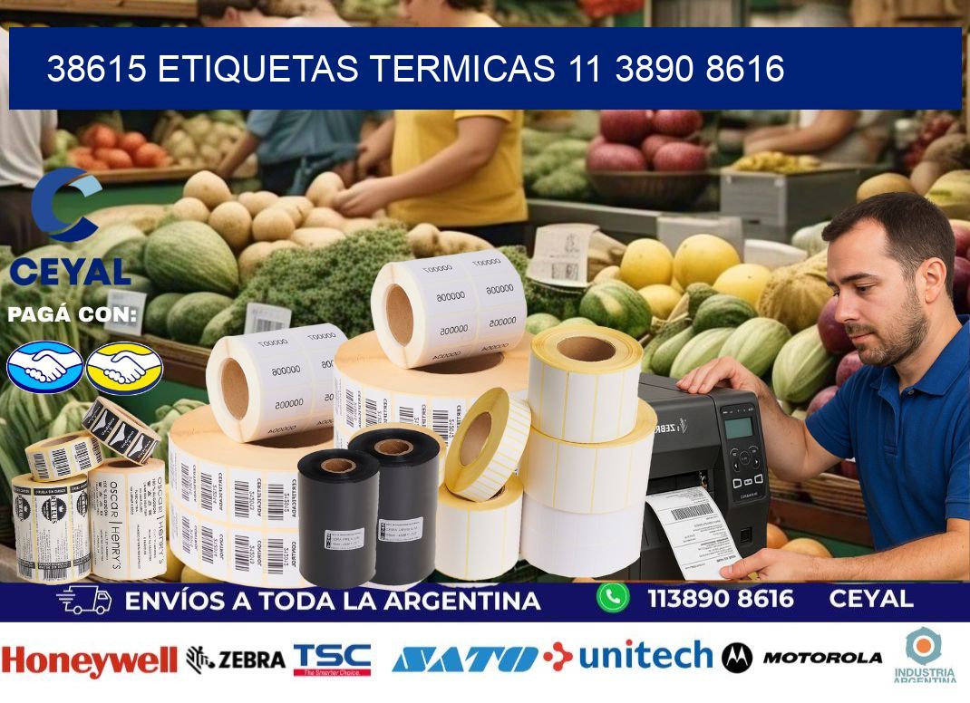 38615 ETIQUETAS TERMICAS 11 3890 8616