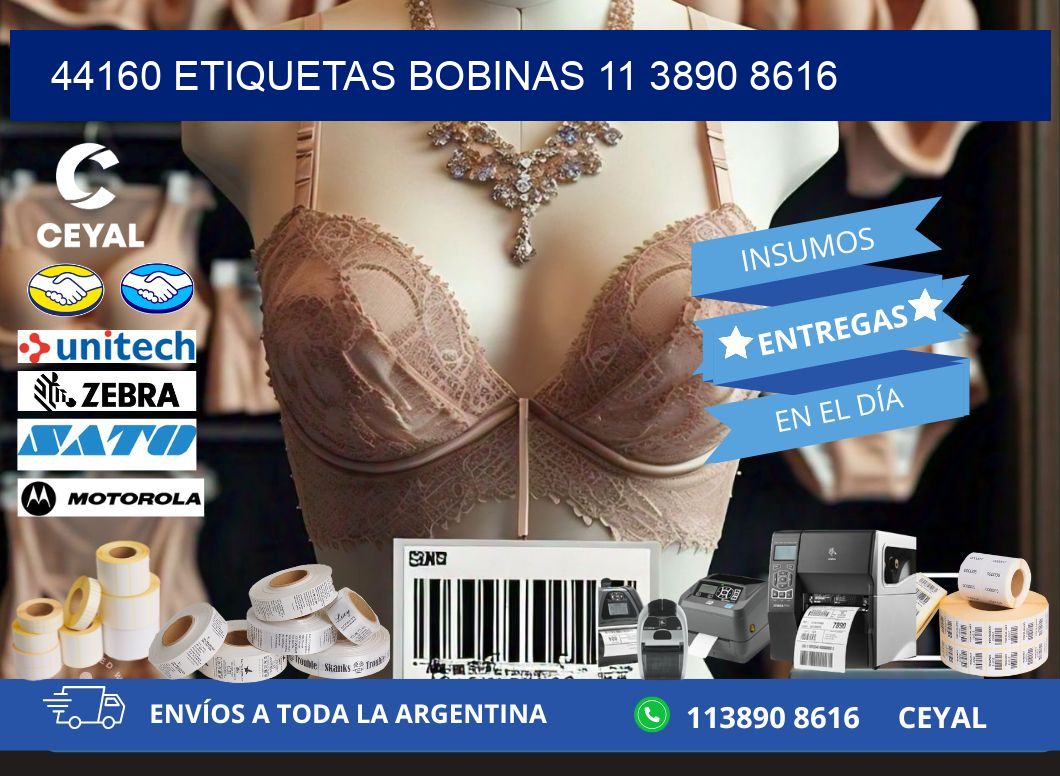 44160 ETIQUETAS BOBINAS 11 3890 8616