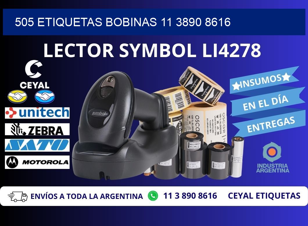505 ETIQUETAS BOBINAS 11 3890 8616