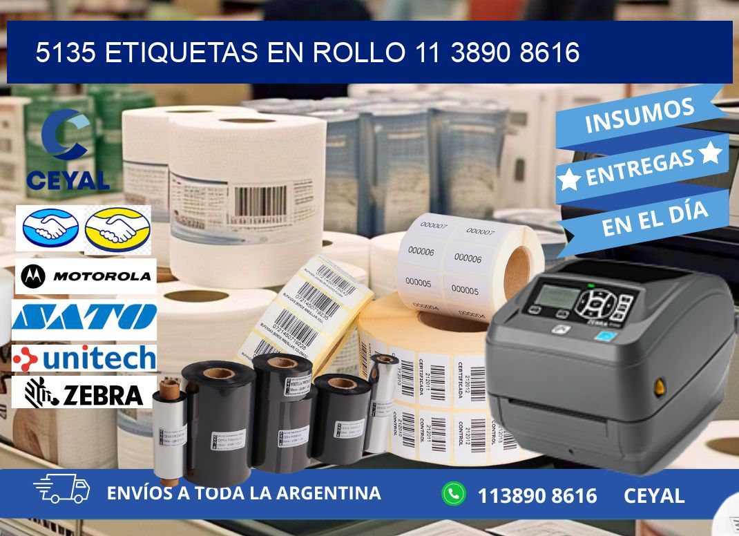 5135 ETIQUETAS EN ROLLO 11 3890 8616