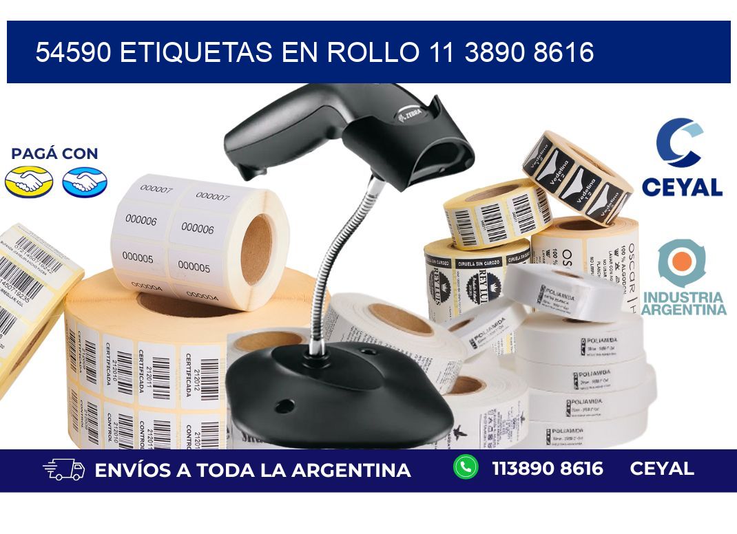 54590 ETIQUETAS EN ROLLO 11 3890 8616