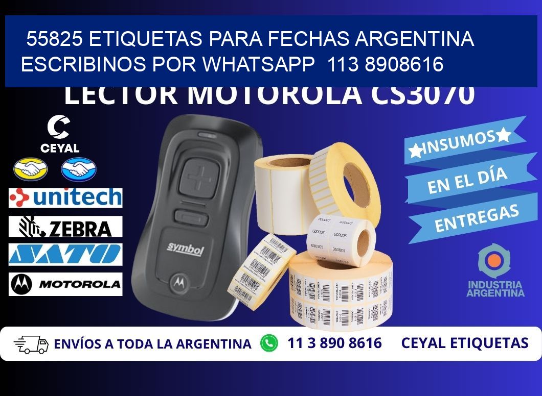 55825 ETIQUETAS PARA FECHAS ARGENTINA ESCRIBINOS POR WHATSAPP 113 8908616