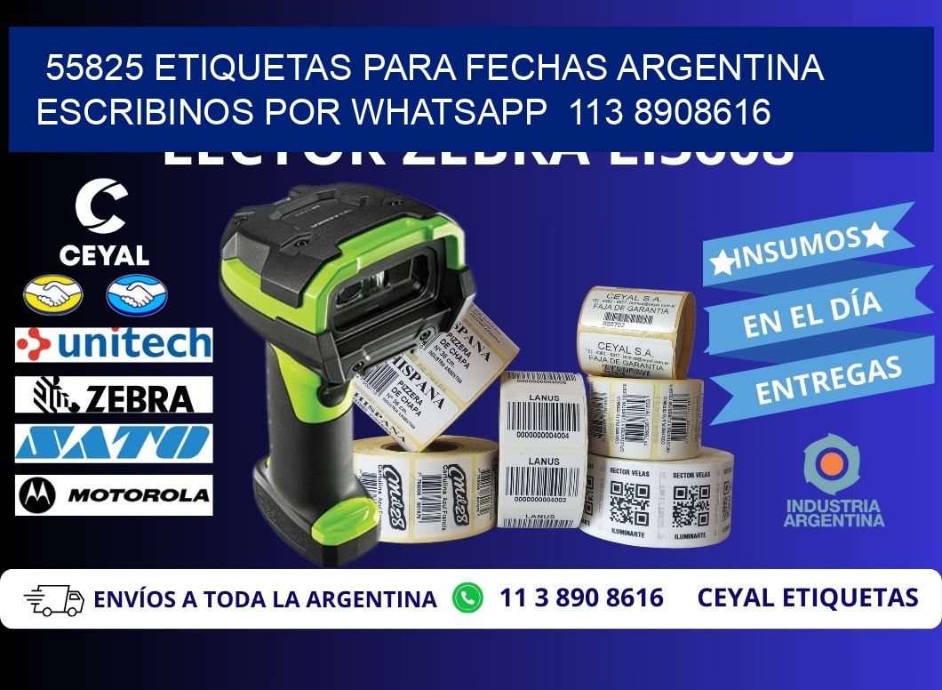 55825 ETIQUETAS PARA FECHAS ARGENTINA ESCRIBINOS POR WHATSAPP 113 8908616