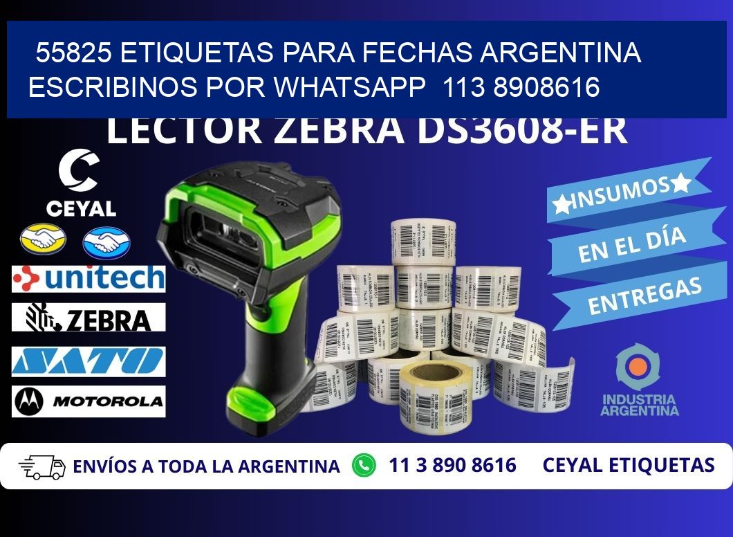55825 ETIQUETAS PARA FECHAS ARGENTINA ESCRIBINOS POR WHATSAPP 113 8908616