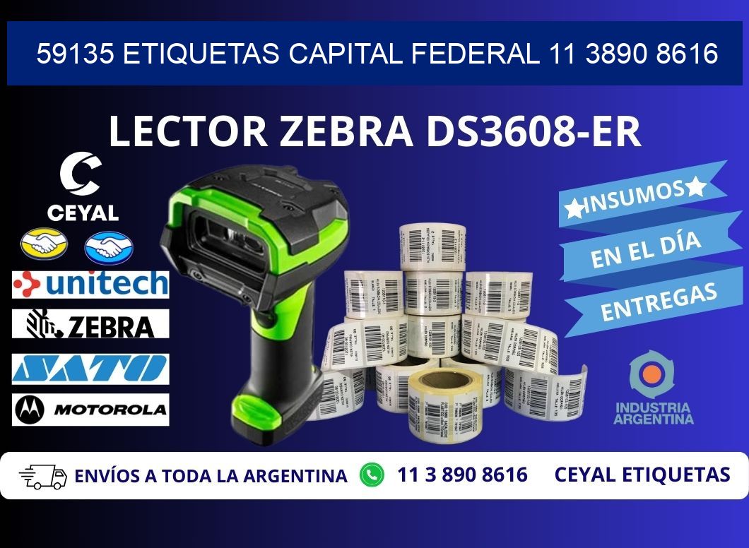 59135 ETIQUETAS CAPITAL FEDERAL 11 3890 8616