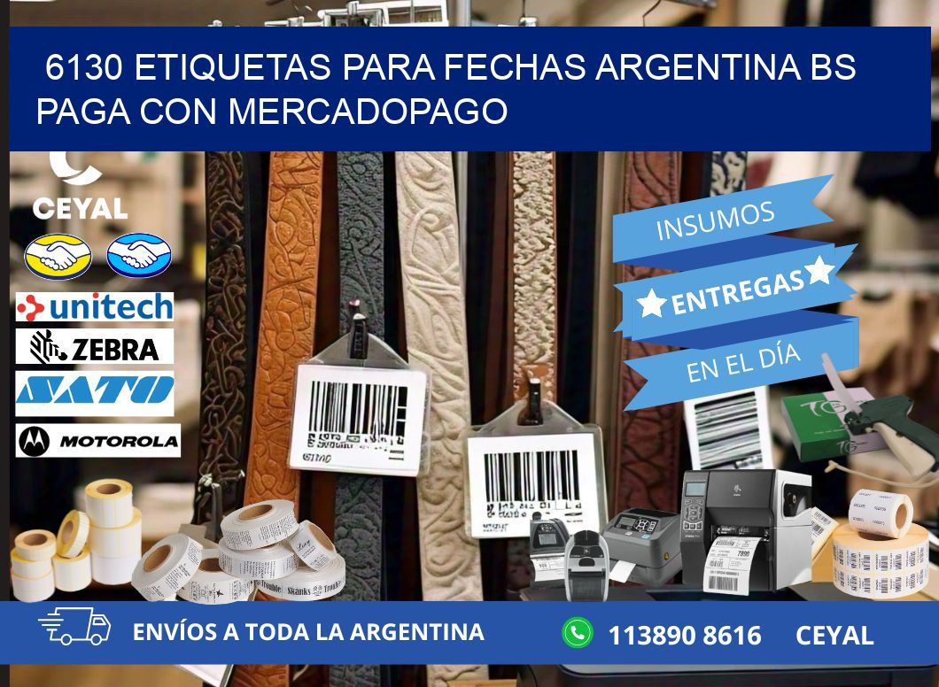 6130 ETIQUETAS PARA FECHAS ARGENTINA BS PAGA CON MERCADOPAGO