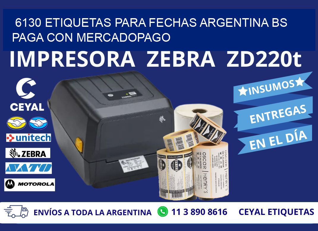 6130 ETIQUETAS PARA FECHAS ARGENTINA BS PAGA CON MERCADOPAGO