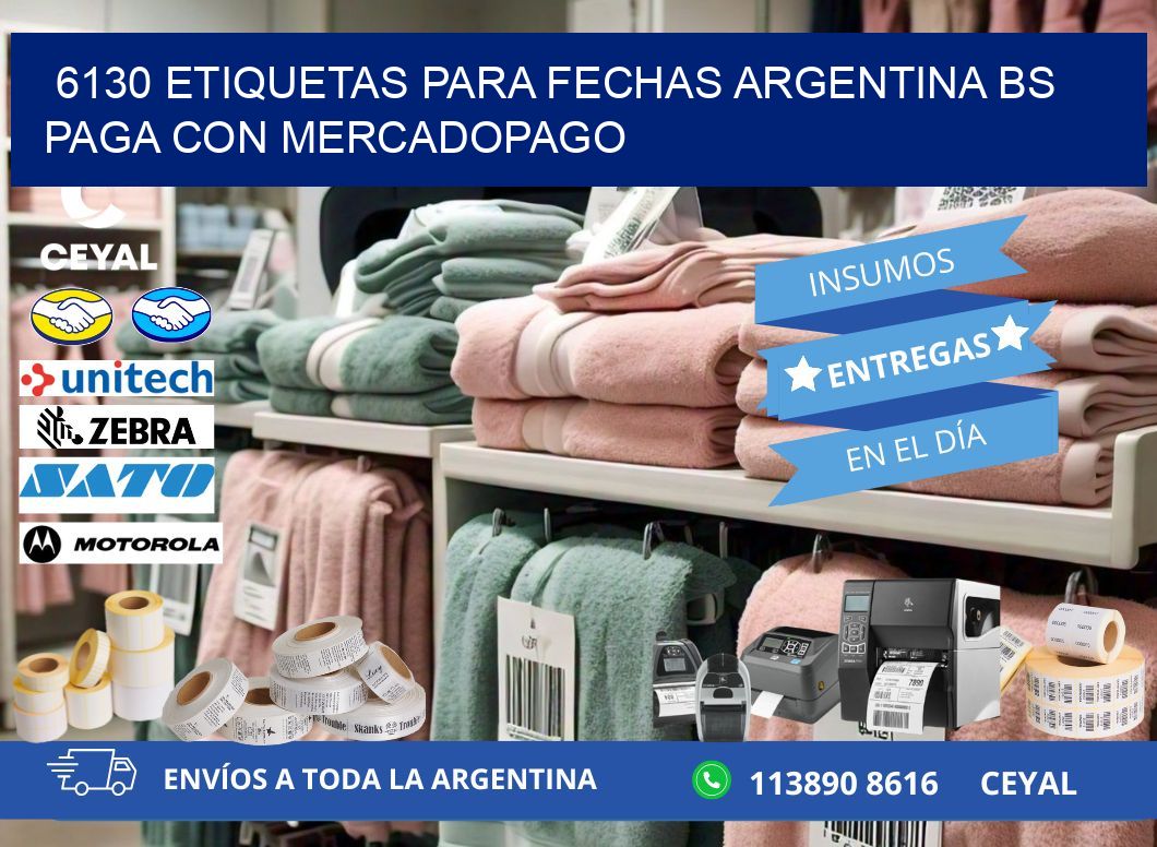 6130 ETIQUETAS PARA FECHAS ARGENTINA BS PAGA CON MERCADOPAGO
