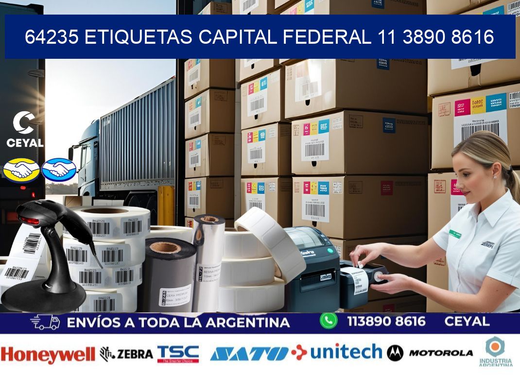 64235 ETIQUETAS CAPITAL FEDERAL 11 3890 8616