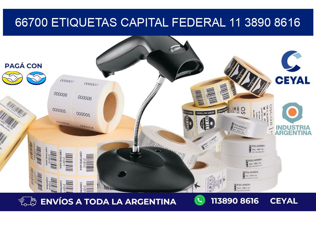 66700 ETIQUETAS CAPITAL FEDERAL 11 3890 8616