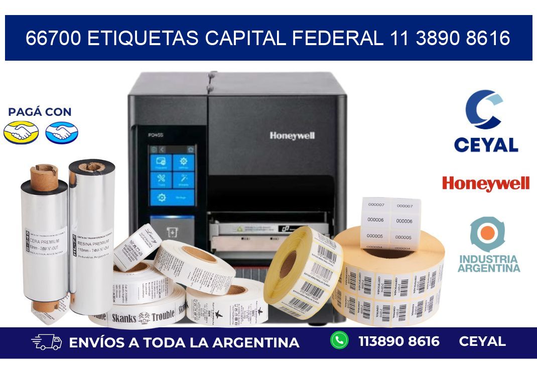 66700 ETIQUETAS CAPITAL FEDERAL 11 3890 8616