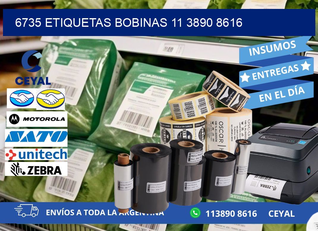 6735 ETIQUETAS BOBINAS 11 3890 8616