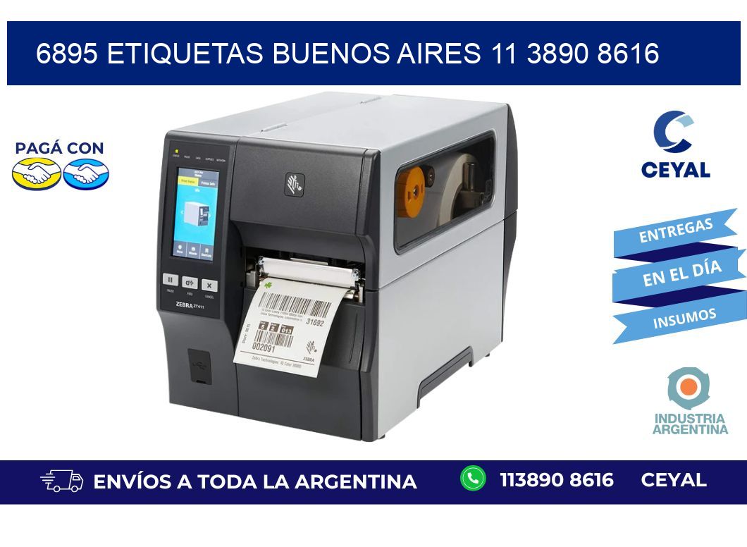 6895 ETIQUETAS BUENOS AIRES 11 3890 8616