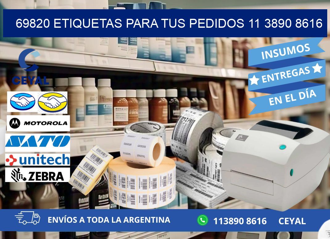 69820 ETIQUETAS PARA TUS PEDIDOS 11 3890 8616