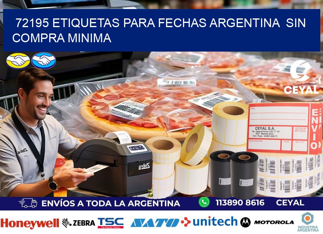 72195 ETIQUETAS PARA FECHAS ARGENTINA SIN COMPRA MINIMA