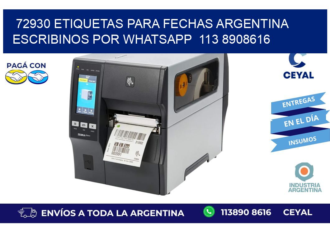 72930 ETIQUETAS PARA FECHAS ARGENTINA ESCRIBINOS POR WHATSAPP 113 8908616