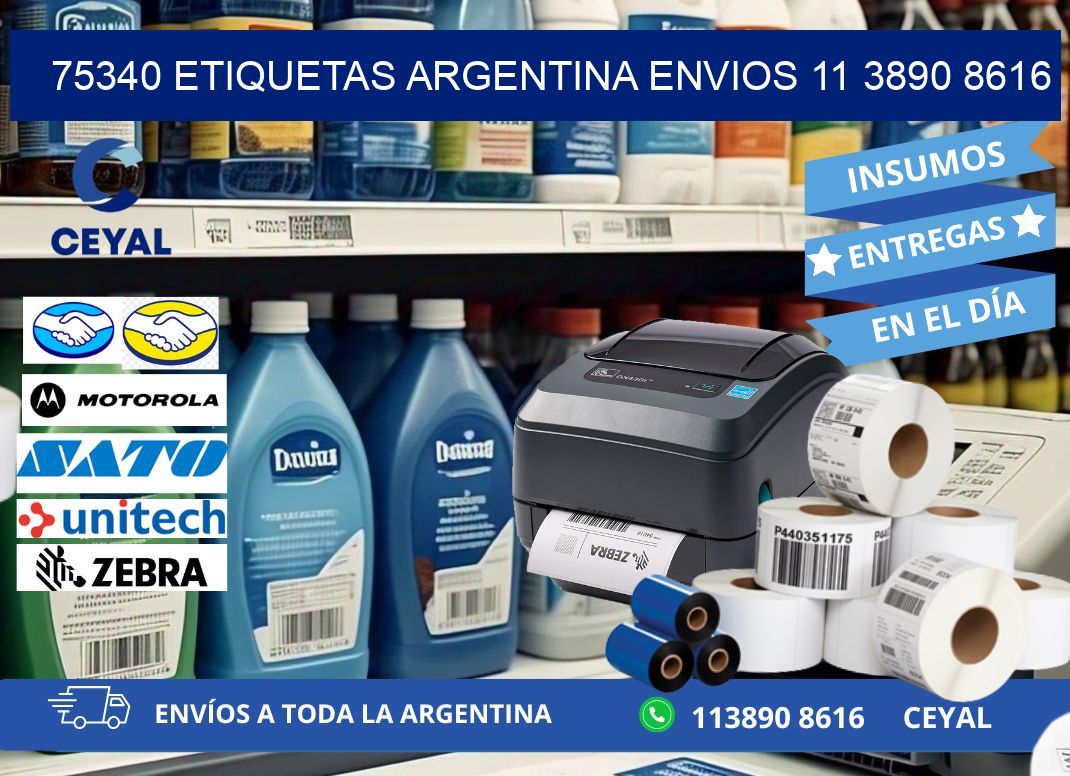75340 ETIQUETAS ARGENTINA ENVIOS 11 3890 8616